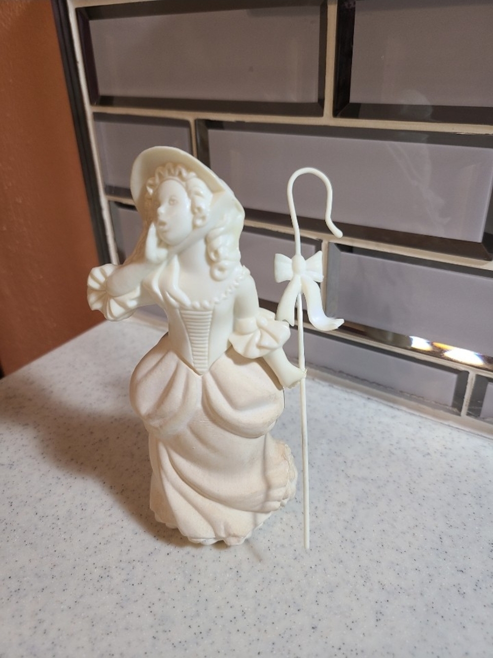Avon Cream Decorative Figurine Cake Topper - Vintage Lady
